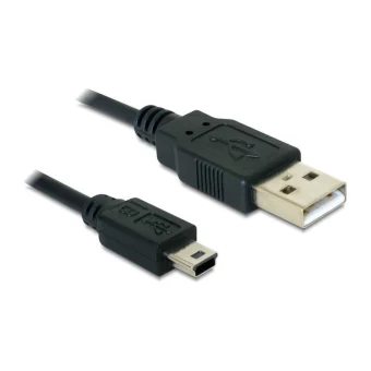 DeLock USB 2.0 Cable USB-B female - mini USB-B male Μαύρο 1m 82273