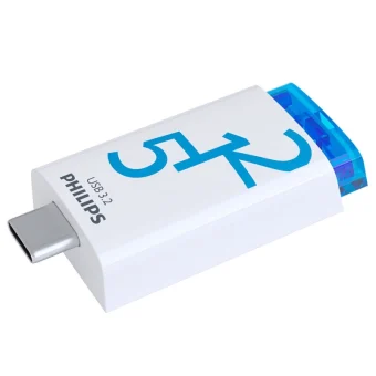 Philips Click Series 512GB USB 3.2 Stick με σύνδεση USB-C Λευκό FM51FD175B/00
