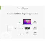Conceptronic Φορτιστής GaN με Θύρα USB-A και 2 Θύρες USB-C και Καλώδιο USB-C - USB-C 67W Power Delivery Λευκός (ALTHEA17W) - Image 9