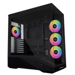 Lian Li Vector V100rx Gaming Midi Tower Κουτί Υπολογιστή με Πλαϊνό Παράθυρο Μαύρο G99.V100RX.01