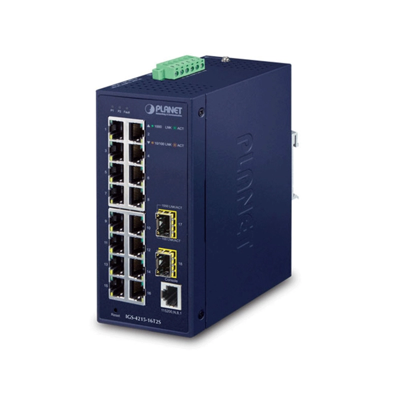 1 Planet IGS-4215-16T2S Managed L2 Switch με 16 Θύρες Gigabit (1Gbps) Ethernet και 2 SFP Θύρες 7026346 - Image 1