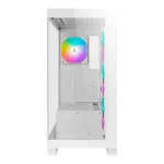 Azza Cove Gaming Midi Tower Κουτί Υπολογιστή με Πλαϊνό Παράθυρο και ARGB Φωτισμό Λευκό CSAZ-570W - Image 2