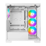 Azza Cove Gaming Midi Tower Κουτί Υπολογιστή με Πλαϊνό Παράθυρο και ARGB Φωτισμό Λευκό CSAZ-570W - Image 3