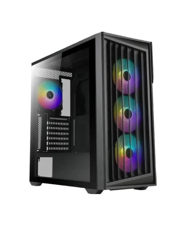 Azza Torrent Gaming Midi Tower Κουτί Υπολογιστή με Πλαϊνό Παράθυρο Μαύρο CSAZ-490