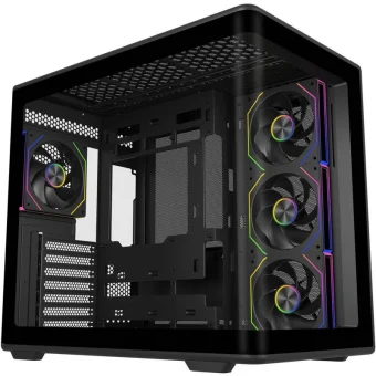 CoolerMaster Elite 600 Gaming Midi Tower Κουτί Υπολογιστή με Πλαϊνό Παράθυρο και ARGB Φωτισμό Μαύρο E600-KGNN-S01