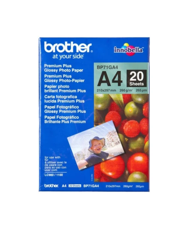 Brother Χαρτί Εκτύπωσης A4 260gr/m² 20 φύλλα BP71GA4