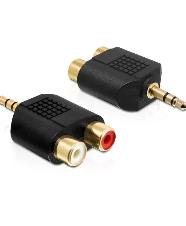 DeLock Μετατροπέας 3.5mm male σε RCA 2x female 1τμχ 65365