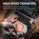 PNY RP60 USB 3.2 / USB-C Εξωτερικός SSD 1TB 2.5" Μαύρο PSD0CS3060-1TB-RB - Image 5