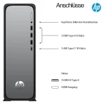 HP OmniDesk Desktop PC (Ultra 3-/8GB DDR5/512GB SSD/W11 Home) BX8C5EA#ABD - Image 5