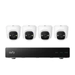 Κιτ Βιντεοεπιτήρησης Eufy Security Nvr Poe E41 Ανάλυση 4k Ζουμ 5× Τεχνητή Νοημοσύνη Νυχτερινή Όραση Χρώματος 4 Κάμερες Turret E8P10321