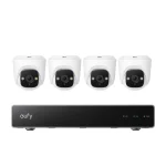 Κιτ Βιντεοεπιτήρησης Eufy Security Nvr Poe E41 Ανάλυση 4k Ζουμ 5× Τεχνητή Νοημοσύνη Νυχτερινή Όραση Χρώματος 4 Κάμερες Turret E8P10321 - Image 2