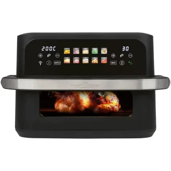 Profi Cook Air Fryer με Διπλό Αποσπώμενο Κάδο 10lt Μαύρο 501313