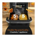 Profi Cook Air Fryer με Διπλό Αποσπώμενο Κάδο 10lt Μαύρο 501313 - Image 4