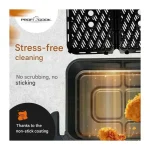Profi Cook Air Fryer με Διπλό Αποσπώμενο Κάδο 10lt Μαύρο 501313 - Image 5