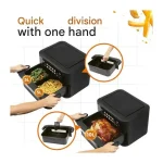 Profi Cook Air Fryer με Διπλό Αποσπώμενο Κάδο 10lt Μαύρο 501313 - Image 8