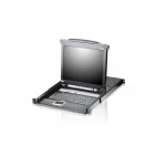 Aten 8-Port PS/2-USB VGA Single Rail LCD KVM Switch CL5708M CL5708MW D