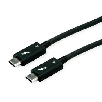 Roline Thunderbolt 4 Cable Roline 11.02.9046 Usb Type C Passive 8k 60hz 40gb 100w T-t 1m Black