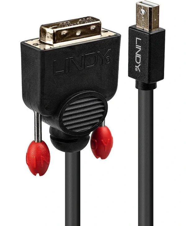 Lindy Cable DVI-D male - mini DisplayPort male 3m Μαύρο (41953) 1907579
