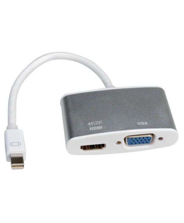 Adapter Roline 12.03.3161 Mini Displayport M To Vga Hdmi F White