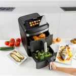 Taurus Air Fryer με Διπλό Αποσπώμενο Κάδο 13lt Ασημί 973002000 - Image 3