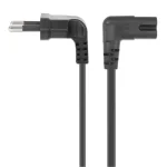 Manhattan IEC C7 / Euro - IEC C7 / Euro Cable 2m Μαύρο 356862 - Image 2
