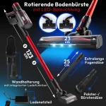 ProfiCare Pc-bs Επαναφορτιζόμενη Σκούπα Stick 22.2V Κόκκινη 331360 - Image 6