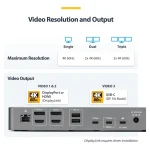StarTech Dock / USB-A / USB-C Docking Station με HDMI/DisplayPort 4K PD Ethernet και σύνδεση 2 Οθονών Μαύρο (DK30C2DPEPRUE) - Image 5