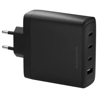 dbramante1928 Φορτιστής Χωρίς Καλώδιο GaN με Θύρα USB-A και 3 Θύρες USB-C 140W Power Delivery Μαύρος (Re-charge) CI14EUBL7231