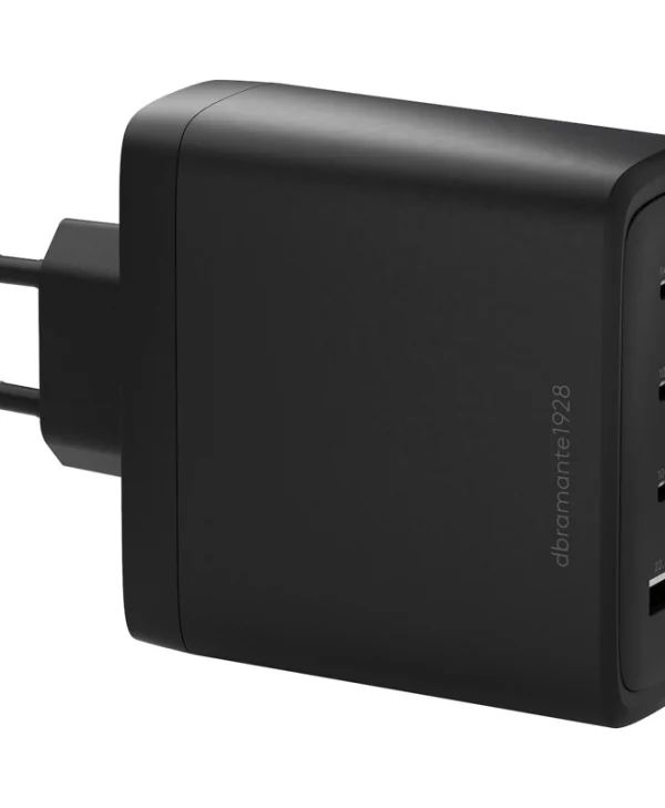 dbramante1928 Φορτιστής Χωρίς Καλώδιο GaN με Θύρα USB-A και 3 Θύρες USB-C 140W Power Delivery Μαύρος (Re-charge) CI14EUBL7231