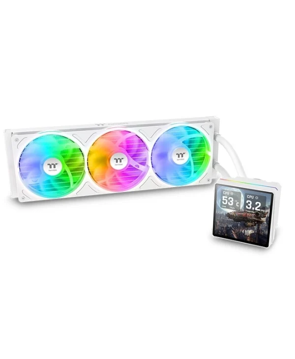 Thermaltake TH360 V3 Ultra ARGB Sync v3 Υδρόψυξη AIO CPU με 3 Ανεμιστήρες 120mm Λευκή CL-W476-PL12SW-A