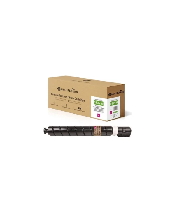 G&G Συμβατό Toner για Laser Εκτυπωτή Canon Canon C-exv49 (8526b002) Ματζέντα 22031
