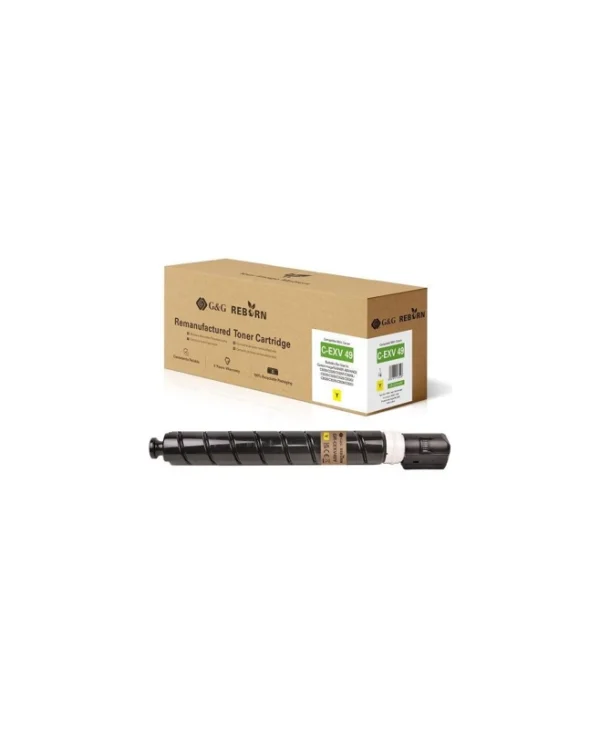 G&G Συμβατό Toner για Laser Εκτυπωτή Canon Canon C-exv 49 (8527b002) Κίτρινο 22032