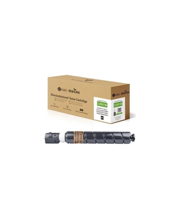 G&G Συμβατό Toner για Laser Εκτυπωτή Canon Canon C-exv58 (3763c002) Μαύρο με Chip 22052