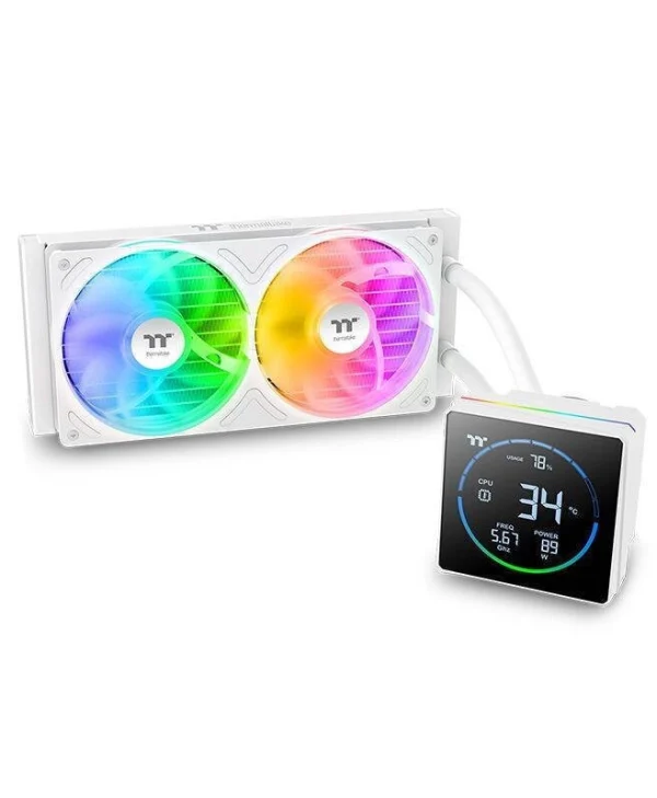 Thermaltake TH240-S V3 ARGB Sync v3 Υδρόψυξη AIO CPU με 2 Ανεμιστήρες 120mm Λευκή CL-W471-PL12SW-A