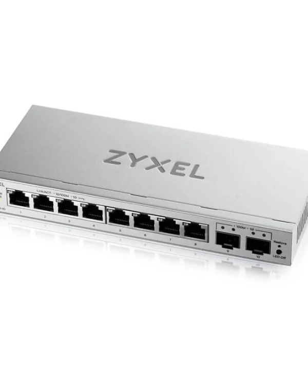 Zyxel GS1200-10V3-EU0101F Managed L2 Switch με 8 Θύρες Gigabit (1Gbps) Ethernet