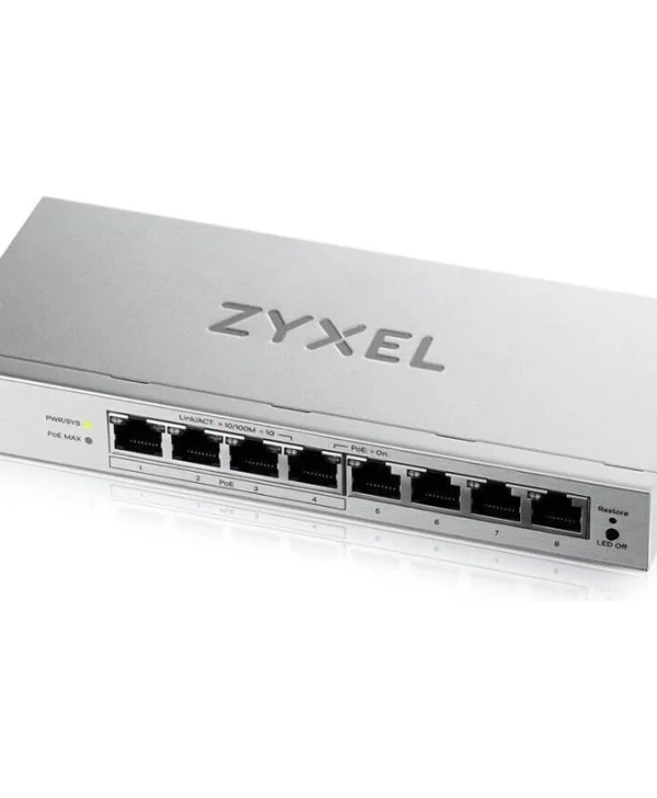 Zyxel GS1200-8HP v3 Managed L2 PoE Switch με 8 Θύρες Gigabit (1Gbps) Ethernet GS1200-8HPV3-EU0101F