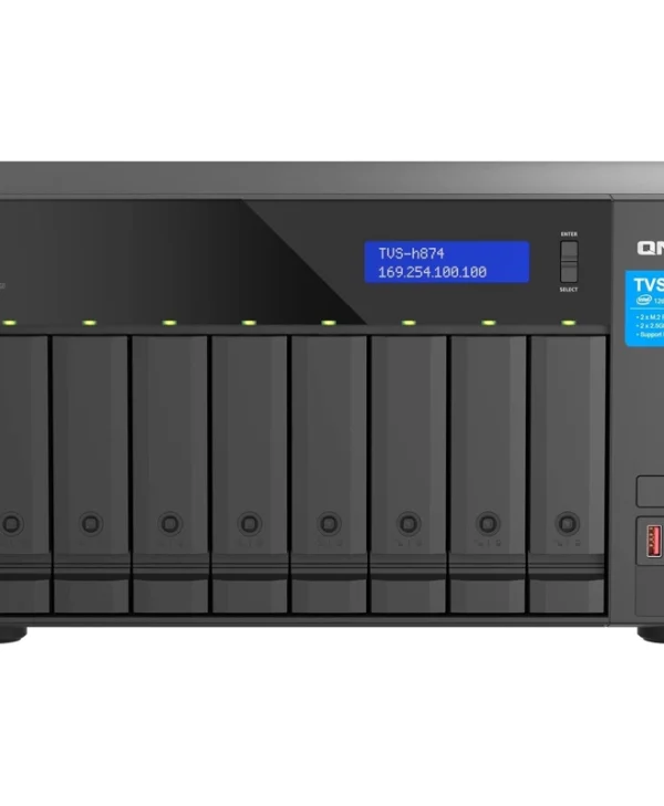 QNap NAS Tower με 3 θέσεις για HDD/SSD και 2 θύρες Ethernet (TVS-h874-i7-32G) TVS-H874-I7-32G