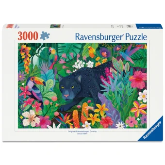 Παιδικό Puzzle Panther In The Blooming Jungle Ravensburger 12001748