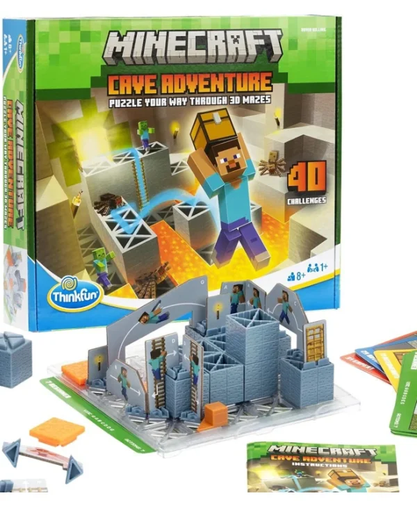 Επιτραπέζιο Παιχνίδι Minecraft Cave Adventure για 1+ Παίκτες 8+ Ετών (EN) Think Fun 76700