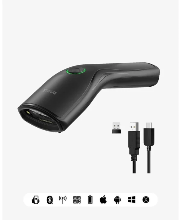 Inateck Scanner Χειρός με Δυνατότητα Ανάγνωσης 1D Barcodes NANO 460_BLACK