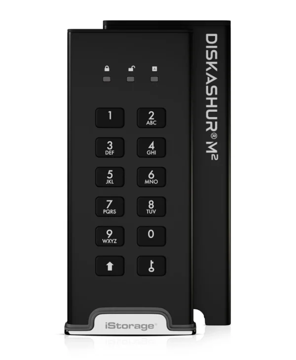iStorage DiskAshur USB-C Εξωτερικός SSD 240GB M.2 Μαύρο IS-DAM2-256-240