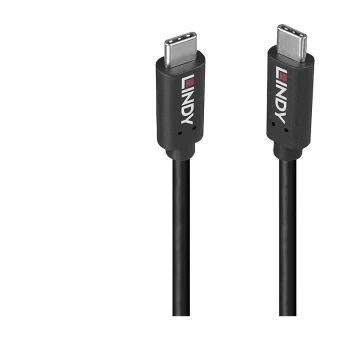 Lindy USB 3.2 Cable USB-C male - USB-C 100W PD Μαύρο 36977