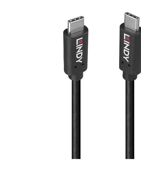 Lindy USB 3.2 Cable USB-C male - USB-C 100W PD Μαύρο 36977
