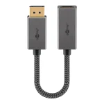 Goobay Μετατροπέας DisplayPort / HDMI male σε DisplayPort / HDMI female Γκρι 1τμχ 75271 - Image 2