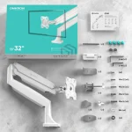 Onkron Βάση Τηλεόρασης Τοίχου έως 32" Λευκό G100-W - Image 2