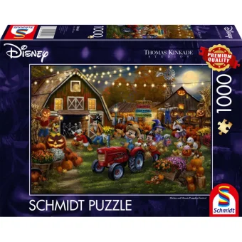 Thomas Kinkade Studios: Disney - Mickey & Minnie Pumpkin Festival. Puzzle 2D 1000pcs 58048