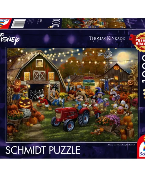 Thomas Kinkade Studios: Disney - Mickey & Minnie Pumpkin Festival. Puzzle 2D 1000pcs 58048