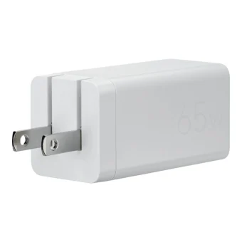 Asus Φορτιστής Χωρίς Καλώδιο με 2 Θύρες USB-C 65W Power Delivery Λευκός (90XB09AN-BPW010)