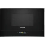 Siemens IQ700 Εντοιχιζόμενος Φούρνος Μικροκυμάτων 21lt Μαύρος BE732R1B1