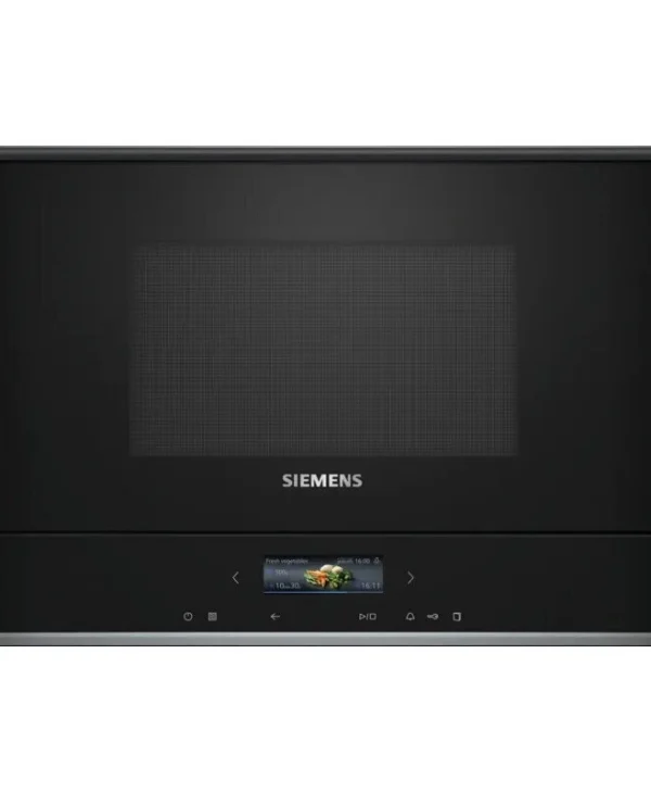 Siemens IQ700 Εντοιχιζόμενος Φούρνος Μικροκυμάτων 21lt Μαύρος BE732R1B1